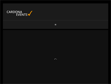 Tablet Screenshot of cardonaevents.com